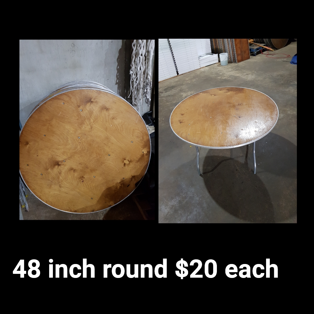 48 inch round tables